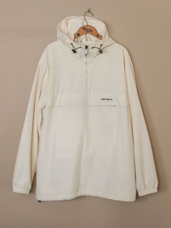 Carhartt WIP Other - Carhartt WIP Windbreaker Pullover Jacket Mens XXL Cream Off White Anorak Hooded